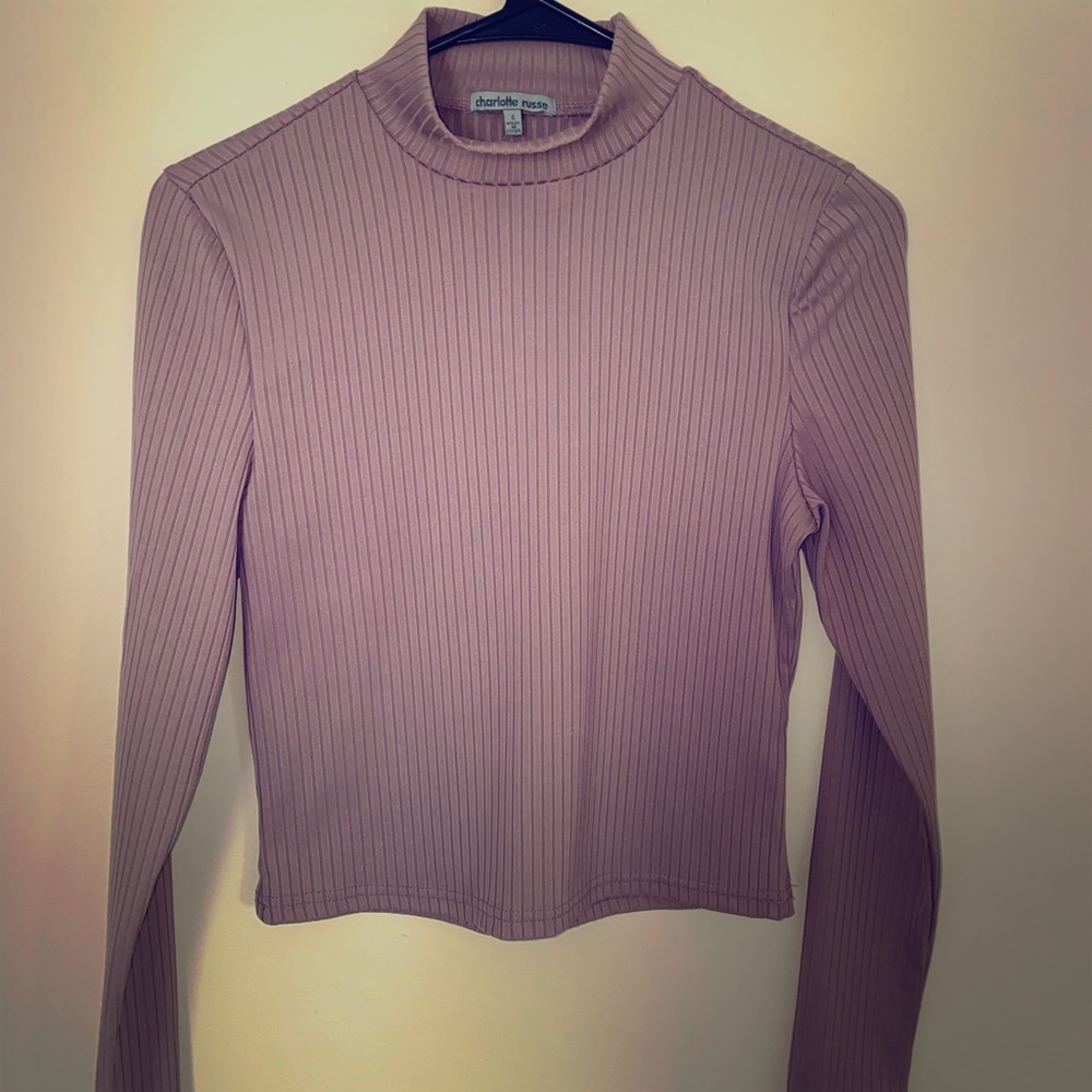 Charlotte Russe crop turtle neck